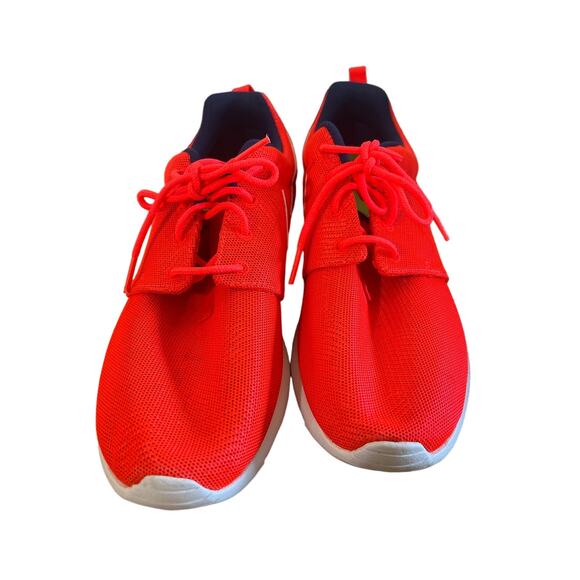 NIKE Sneakers Womens 9.5 Roshe One Moire Crimson White - Picture 2 of 6